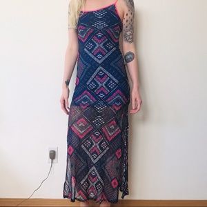 ☀️SALE☀️Boho maxi dress with side split